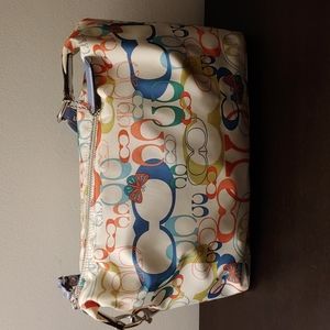 Colorful coach handbag